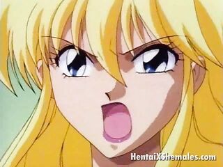 winsome blonde hentai