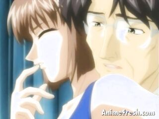 castaña haired anime chavala