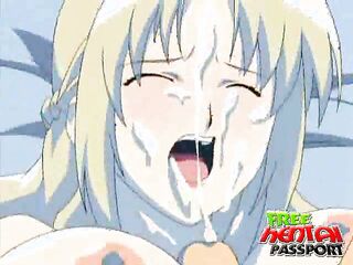 stimulating blonde hentai