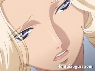 hentai blonde gets banged