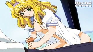dude fingering hentai snatch