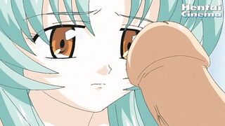 teen swallows hentai cock