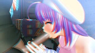 chica mona purple-haired anime chavala