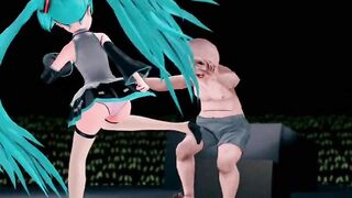 blue-haired pigtailed anime teen