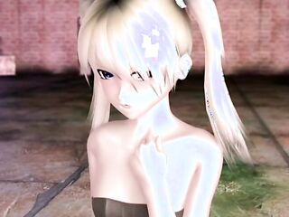 pigtailed small-titted teen blondie