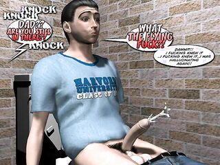 dude gets horny spying